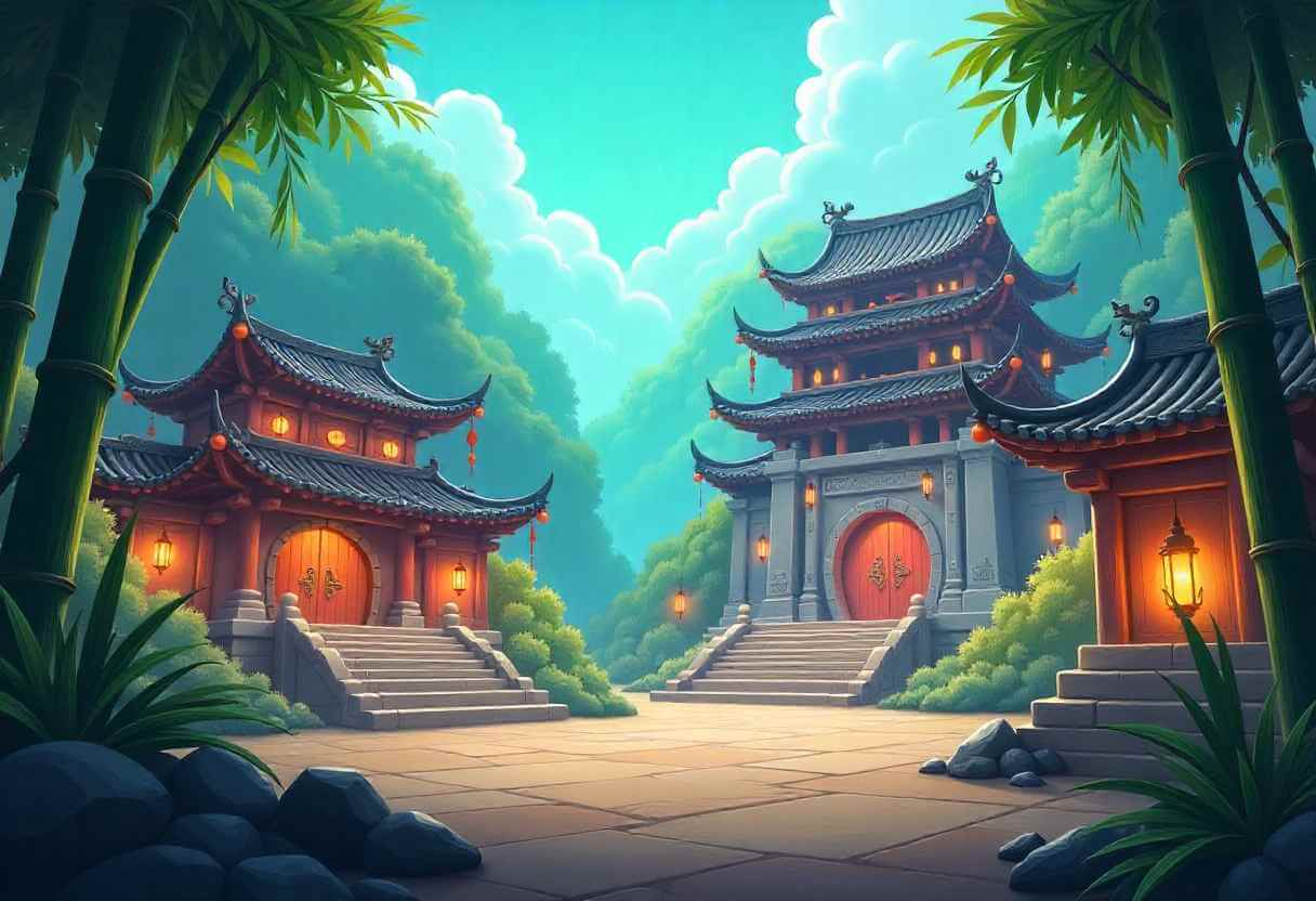 Ancient temple training grounds